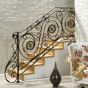 Stair-railing-floral-motif-wrought-iron-design-handrail